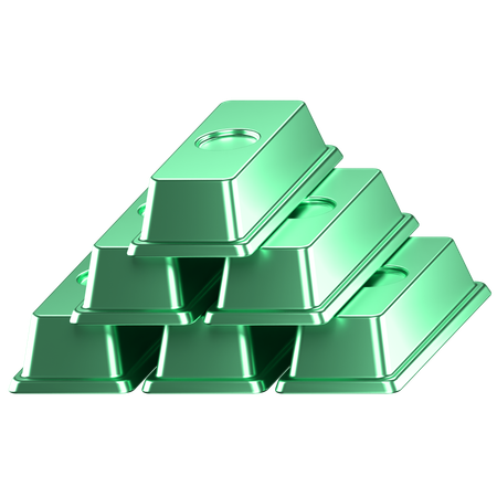 Gold bar  3D Icon