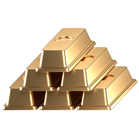 Gold bar  3D Icon