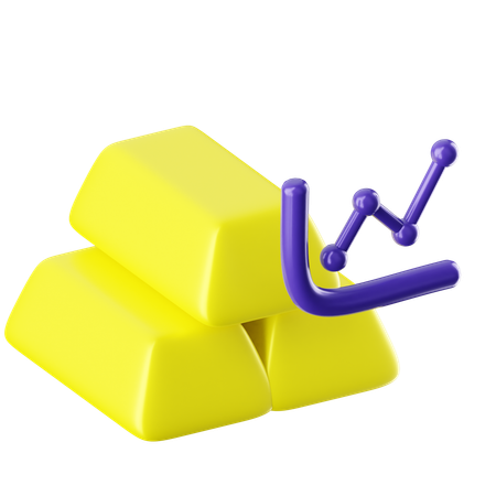 Gold Bar  3D Icon