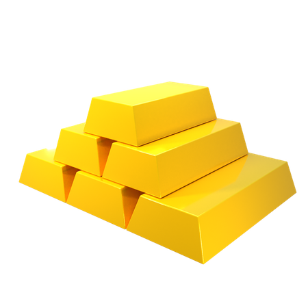 Gold Bar  3D Illustration