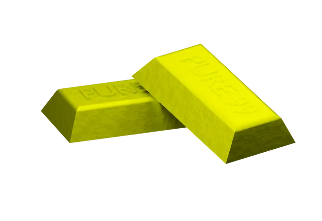 Gold Bar  3D Illustration