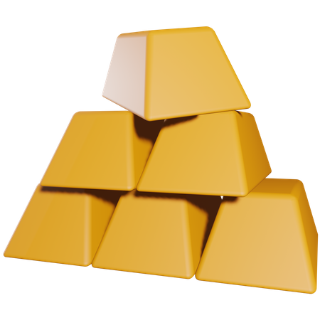 Gold Bar 3D Illustration