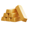gold bar emoji 3d