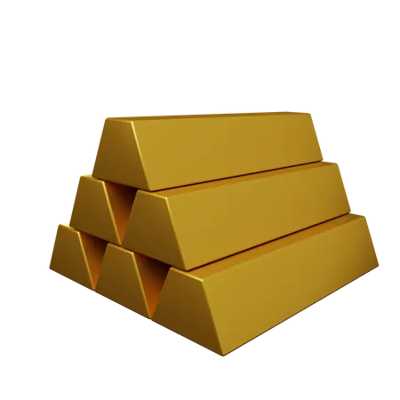Gold bar  3D Illustration