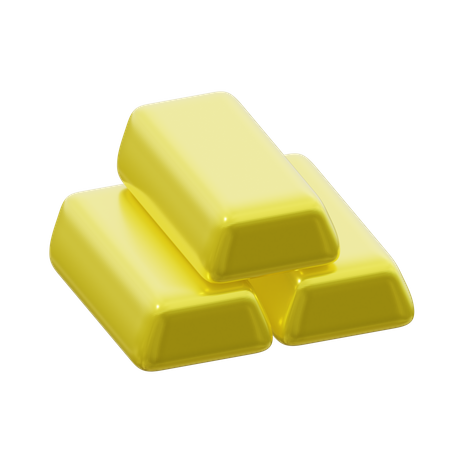 Gold bar  3D Icon