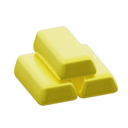 Gold bar  3D Icon