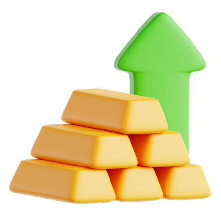 Gold Bar Investment  3D Icon