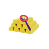gold invest emoji 3d