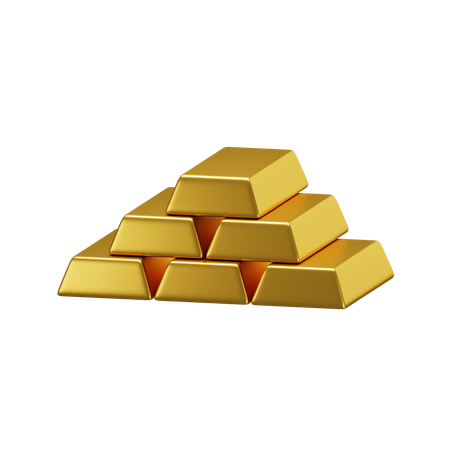 Gold bars  3D Icon