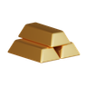 gold bar 3d logos