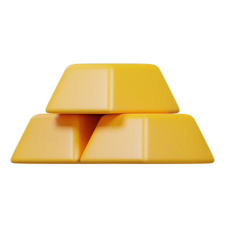 Gold Bars  3D Icon