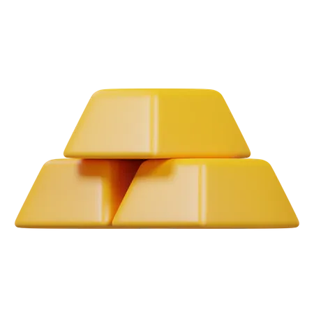 Gold Bars  3D Icon