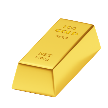 Gold Bars  3D Icon