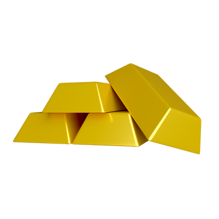 Gold Bars  3D Icon