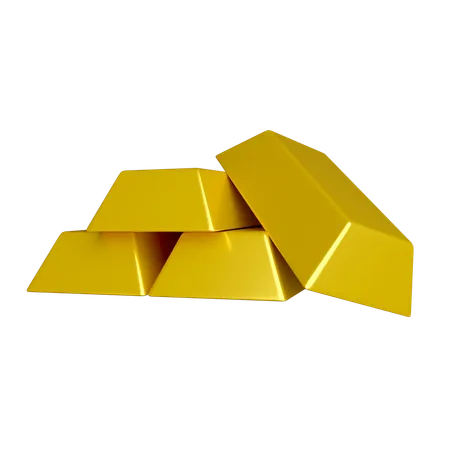 Gold Bars  3D Icon