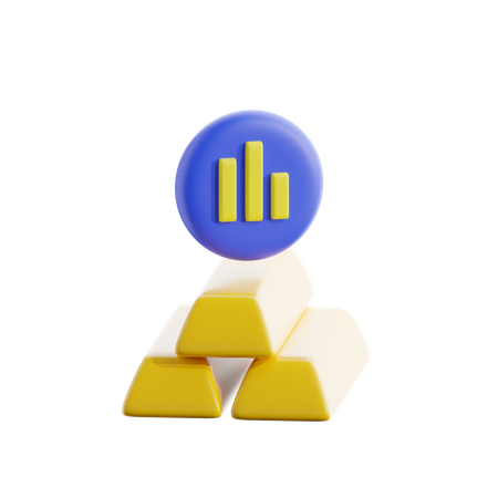 Gold Bars  3D Icon