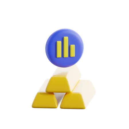 Gold Bars  3D Icon