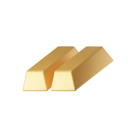 Gold Bars  3D Icon