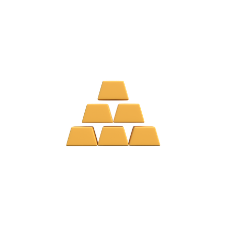 Gold Bars  3D Icon