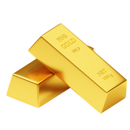 Gold Bars  3D Icon