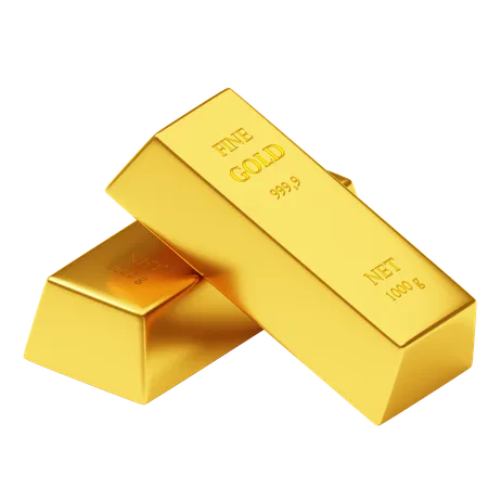 Gold Bars  3D Icon