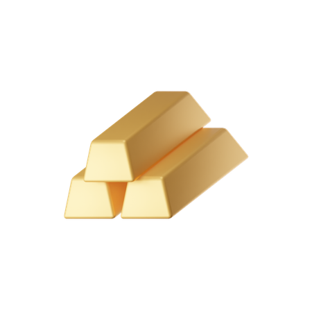 Gold Bars  3D Icon