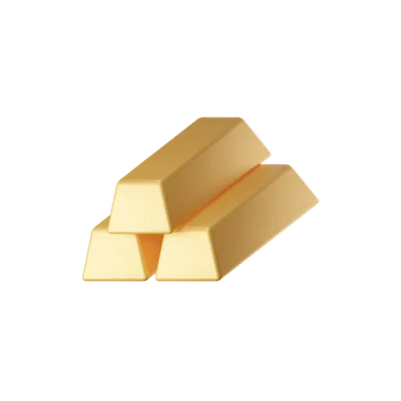 Gold Bars  3D Icon