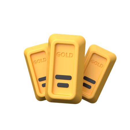 Gold bars  3D Icon