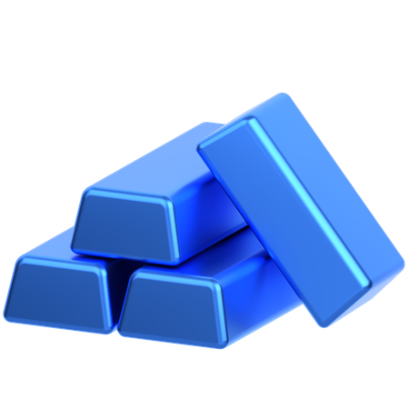 Gold Bars  3D Icon