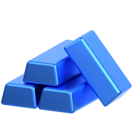 Gold Bars  3D Icon