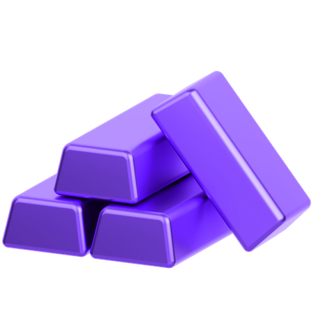Gold Bars  3D Icon