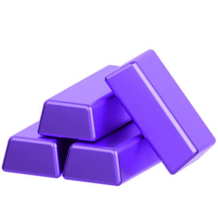 Gold Bars  3D Icon
