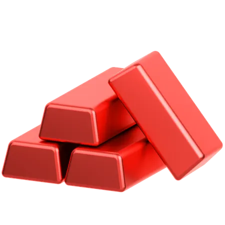 Gold Bars  3D Icon