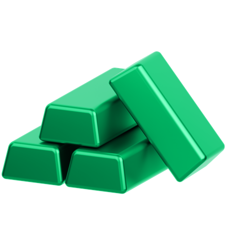 Gold Bars  3D Icon