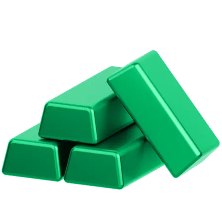 Gold Bars  3D Icon