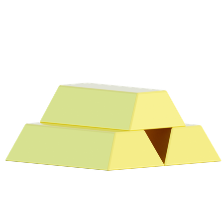 Gold Bars  3D Icon