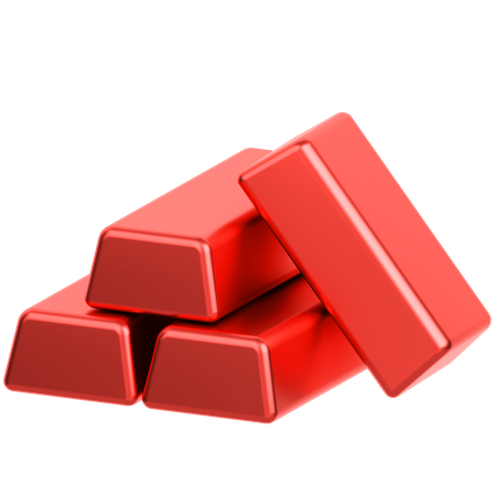 Gold Bars  3D Icon