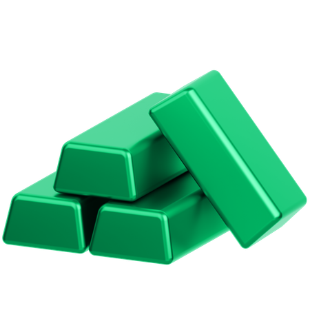 Gold Bars  3D Icon