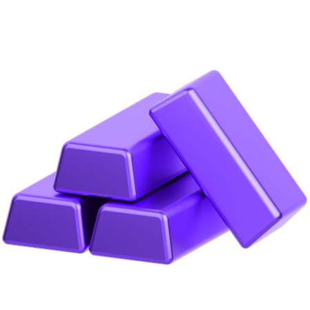 Gold Bars  3D Icon