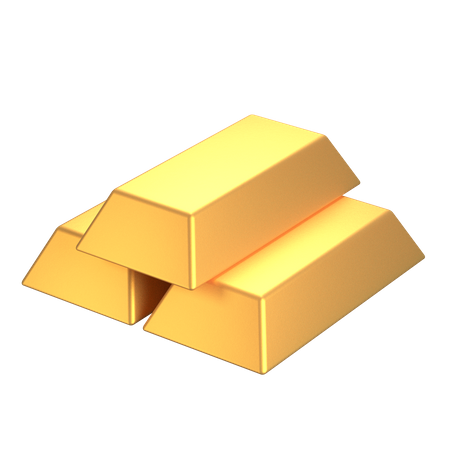 Gold Bars  3D Illustration