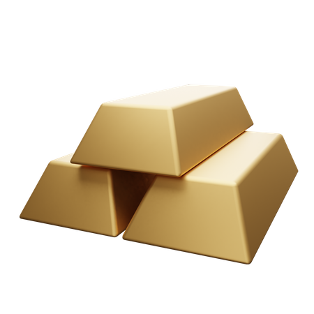 Gold Bars  3D Illustration