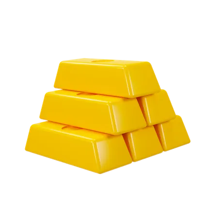 Gold bars  3D Illustration