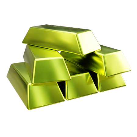 Gold Bars  3D Illustration