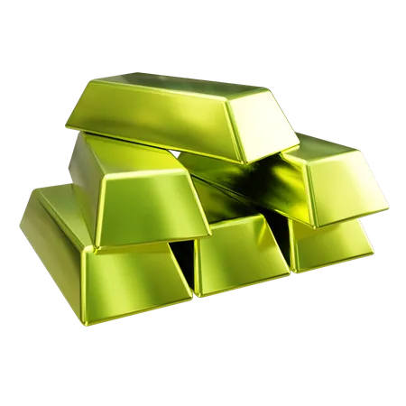 Gold Bars  3D Illustration