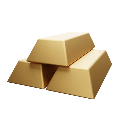A Few Shiny Gold Bars For Your Precious Project 3D Illustration