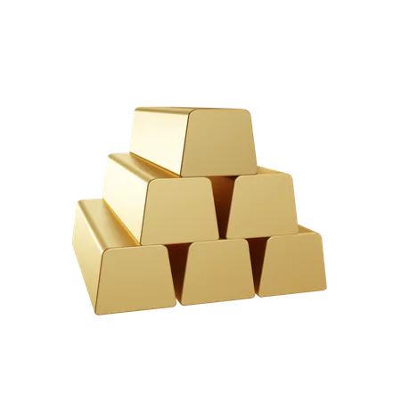 Gold Bars  3D Illustration