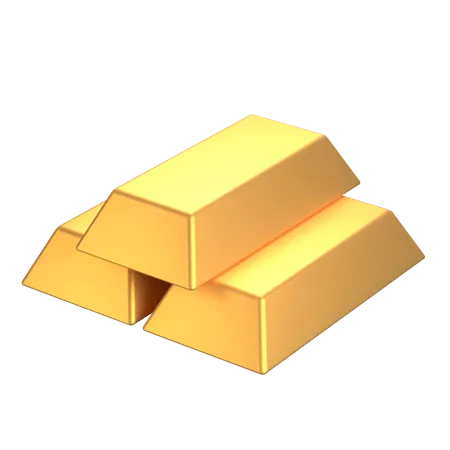 Gold Bars  3D Illustration