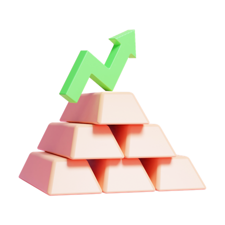 Gold Bars Trading  3D Icon