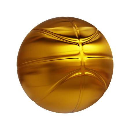 Goldener Basketball  3D Icon