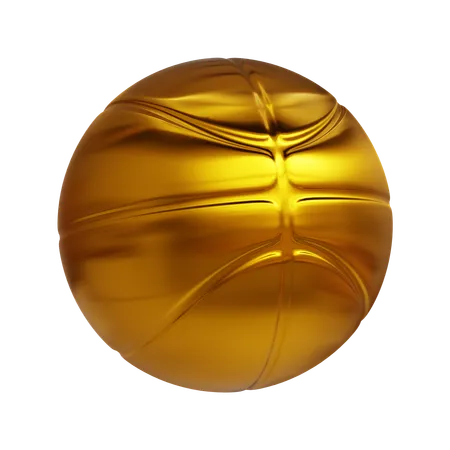 Goldener Basketball  3D Icon